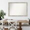 Amanti Art Non-Beveled Wall Mirror, Dove Greywash Narrow Frame